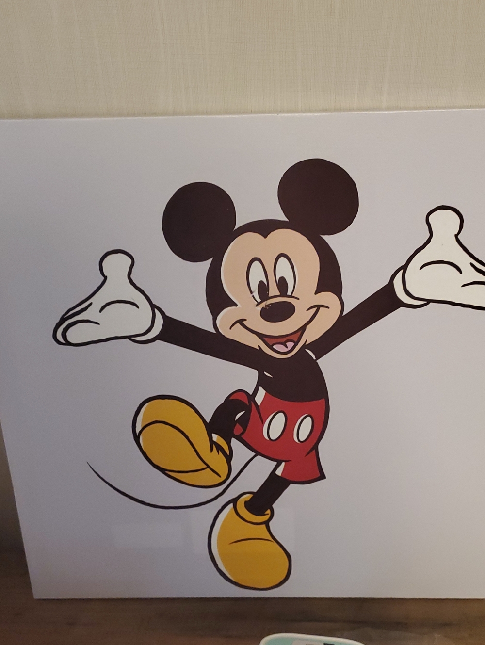 Disney Mickey Mouse Wall Art - Black, Red, Yellow, White